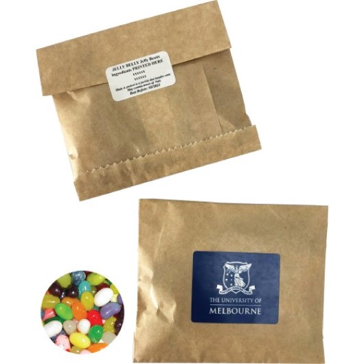 Natural Kraft Bag 50g Jelly Belly Jelly Beans